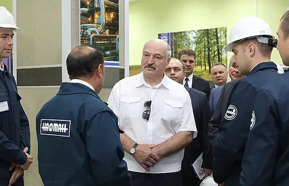 Александр Лукашенко на "Нафтане"&nbsp;/ president.gov.by