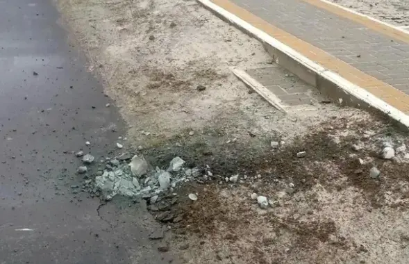 Фото очевидцев с места происшествия