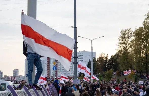 Беларусы на маршы / Еўрарадыё
