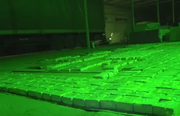 Busted heroin in Minsk / A screenshot from Belarusian Police's video
