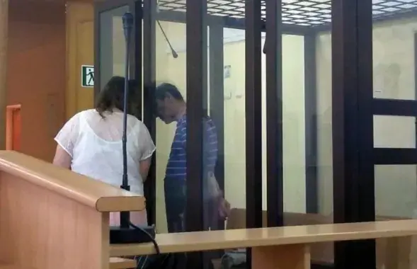 Viktar Paulau&nbsp;and his lawyer / "Vitsebskaya Viasna"