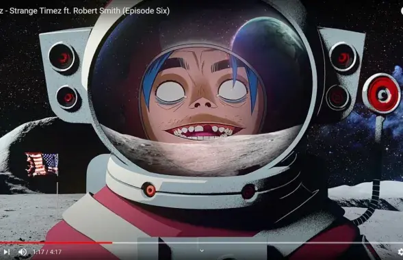 Кадр из видеоклипа "Strange Timez"&nbsp;Gorillaz&nbsp;