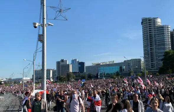 Марш справедливости в Минске 20 сентября 2020 года / Еврорадио