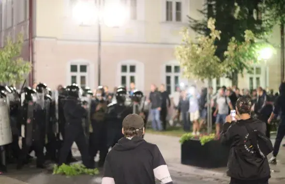 Пратэсты ў Пінску ў жніўні&nbsp;2020 года / media-polesye.by