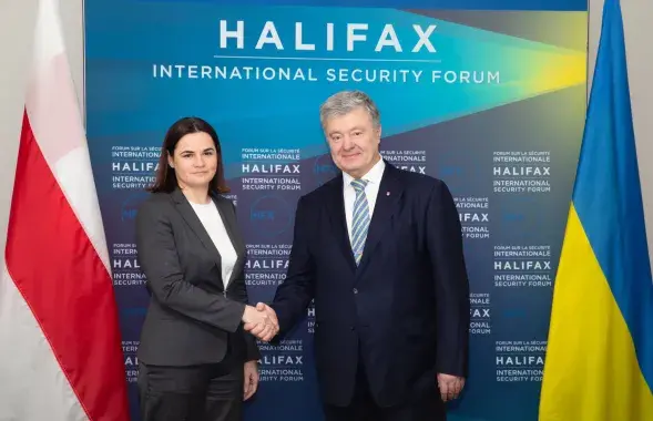 Светлана Тихановская с Петром Порошенко / twitter.com/poroshenko
