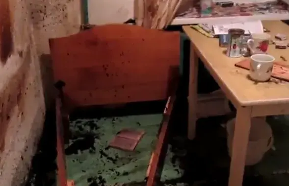 Кадр с видео МЧС