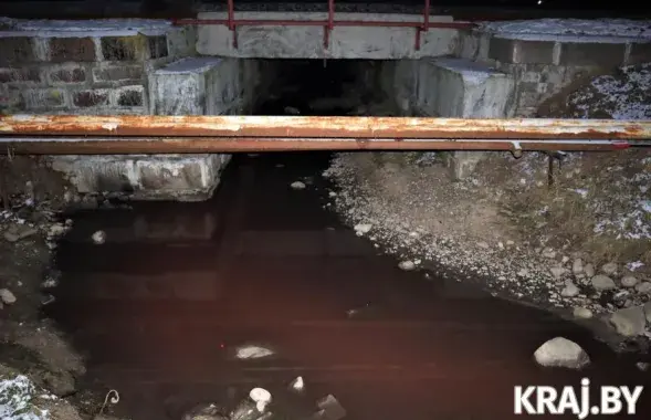 В Молодечно "покраснела" вода / kraj.by
