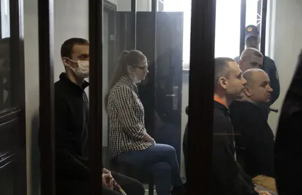 Участники процесса по делу "Отрядов гражданской самообороны Беларуси" / sb.by
