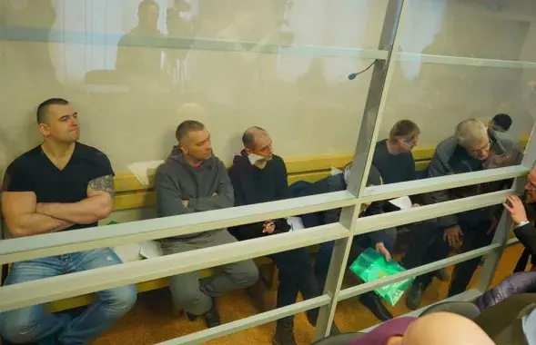 Падчас суда над удзельнікамі "Рабочага руху" / gp.by
