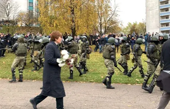 Силовики на минской улице / Еврорадио​