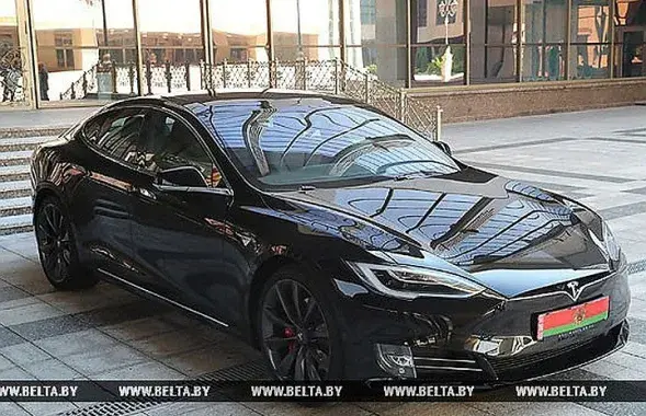 Alyakasndr Lukashenka's Tesla / BelTA