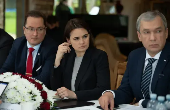 Франак Вячорка, Светлана Тихановская и Павел Латушко / t.me/tsikhanouskaya/
