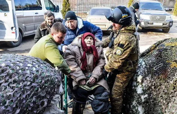 Эвакуация из Бахмута / Национальная полиция Украины
