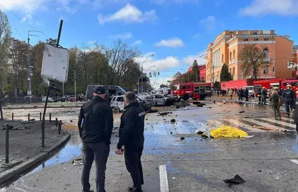 Специальные службы работают на местах взрывов в Киеве /&nbsp;@UA_National_Police
