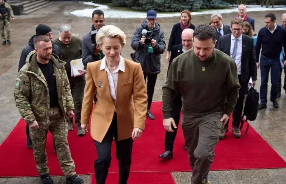 Глава Еврокомиссии Урсула фон дер Ляйен и президент Украины Владимир Зеленский /&nbsp;@V_Zelenskiy_official
