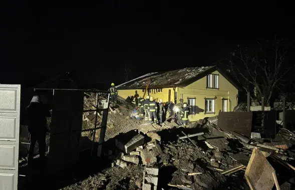 Падчас абстрэлу Харкаўскай вобласці адна з ракет трапіла ў прыватны дом /&nbsp;@synegubov
