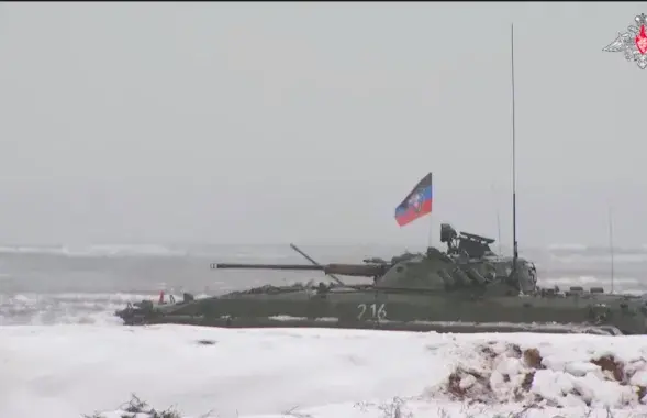 Учения в Беларуси / кадр из видео
