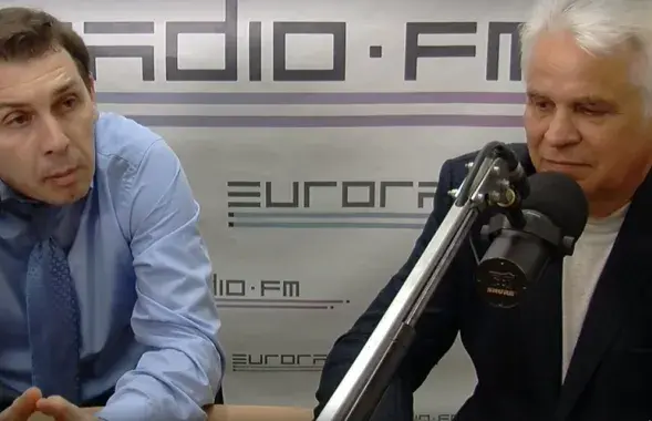 Депутат Верховной Рады Александр Черненко и координатор кампании наблюдения "За справедливые выборы" Виктор Корнеенко, фото Еврорадио