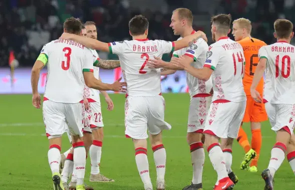 Stanislau Drahun scored the only Belarus&rsquo; goal agianst Netherlands in a Euro 2020 qualifier&nbsp;/ abff.by