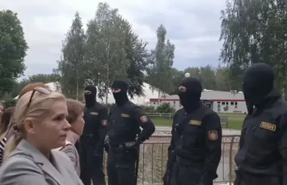 ОМОН в Жодино / кадр из видео​