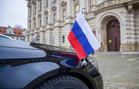 Автомобиль российской дипмиссии&nbsp;