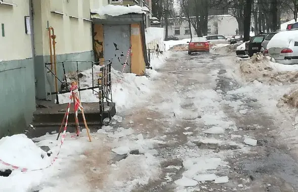 Место трагедии в Витебске
