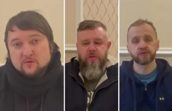 Аляксандр Ільін, Сяргей Кульша і Дзмітрый Халяўкін (злева направа)
