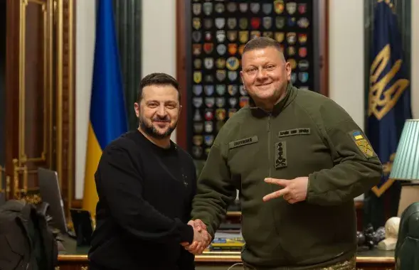 Уладзімір Зяленскі і Валерый Залужны&nbsp;
