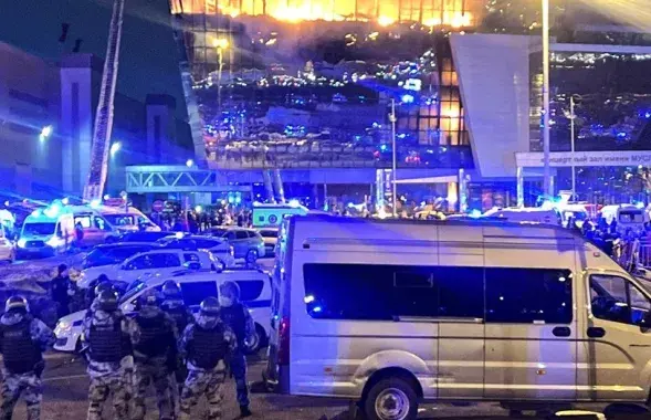 У Расіі "ўстанавілі абставіны" атакі на "Крокус Сіці Хол"
