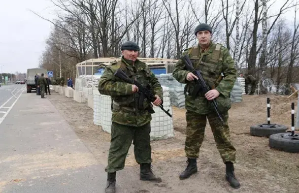 Кантрольна-прапускны пункт у Рагачове
