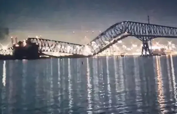 Пацярпелы мост у Балтымары
