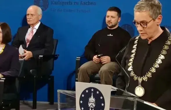 Святлана Ціханоўская і Уладзімір Зяленскі ў Германіі, 2023 год
