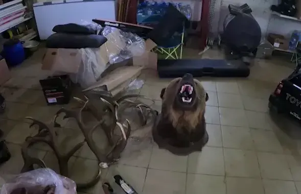 Трофеи, обнаруженные при обыске&nbsp;
