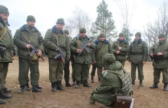 Белорусские резервисты на сборах
