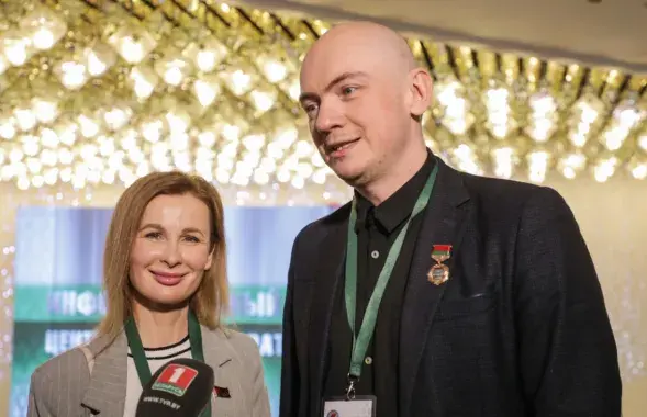 Юлія Быкава і Яўген Алейнік
