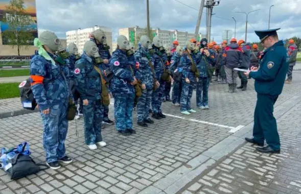 Учения в Костюковичах
