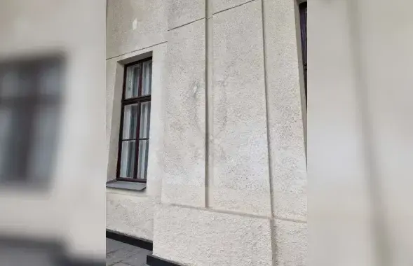 Тут была шыльда ў памяць Тадэвуша Касцюшкі
