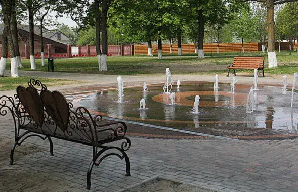 Фантан у Клецку ў мінулыя гады
