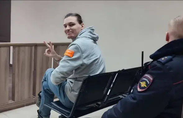 Дзмітрый Махаў на судзе
