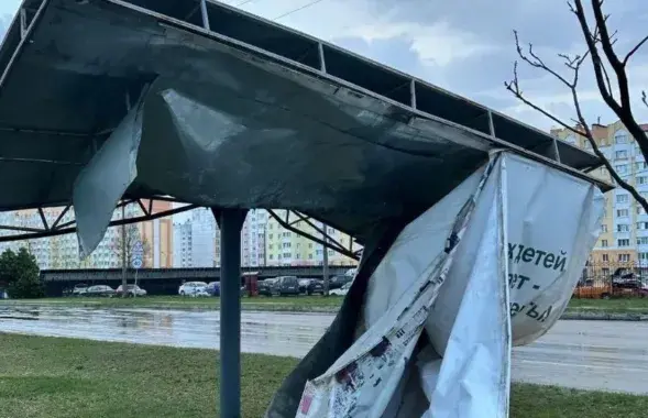Последствия песчаной бури в Мозыре

