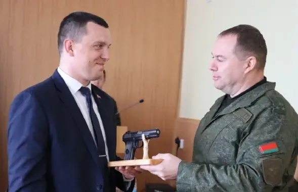Председатель Кормянского райисполкома и начальник теробороны
