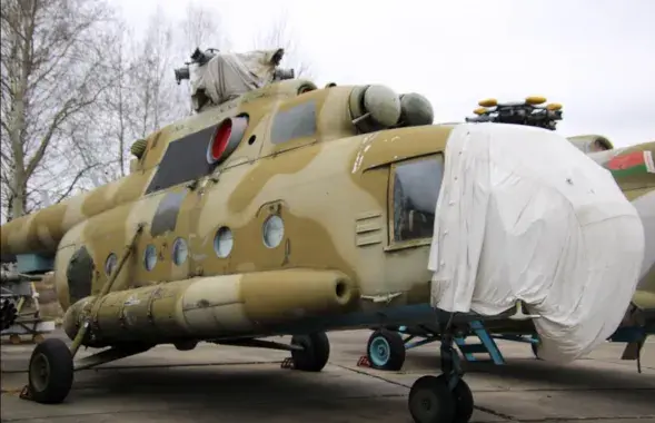Военный вертолет, который продают в Минске
