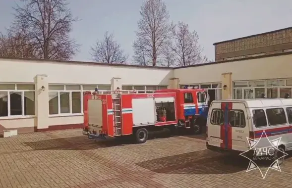 Пожар в оршанском медколледже
