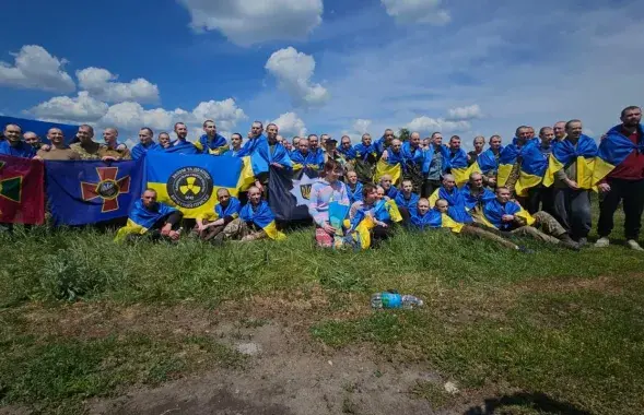 Украінцы, якія вярнуліся з расійскага палону
