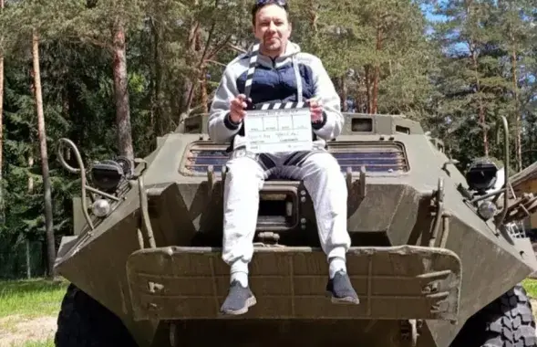 На здымачнай пляцоўцы фільма "Сваіх не кідаем"
