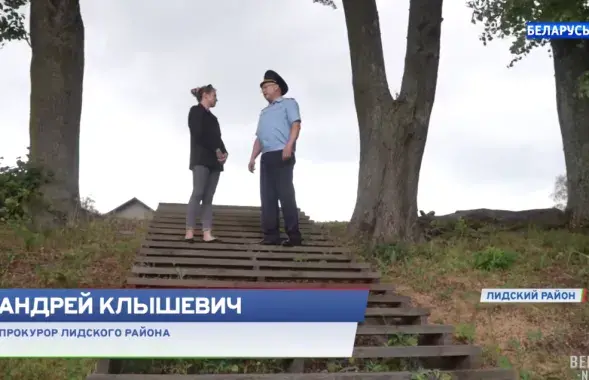 Пракурорскія "закрываюць" лагер пад Лідай
