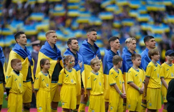 Зборная Украіны перад першым матчам на Еўра-2024
