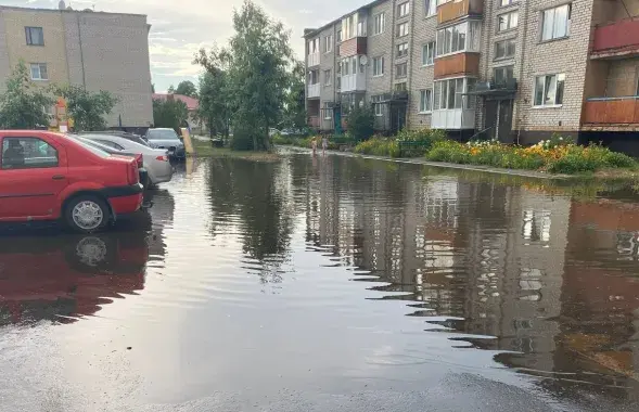 После сильного дождя
