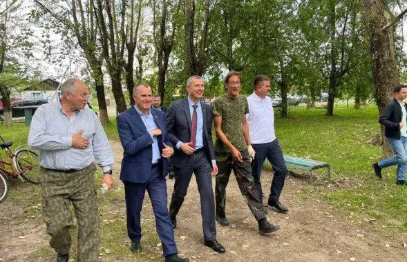 Дзмірый Крутой падчас паездкі ў Магілёўскую вобласць
