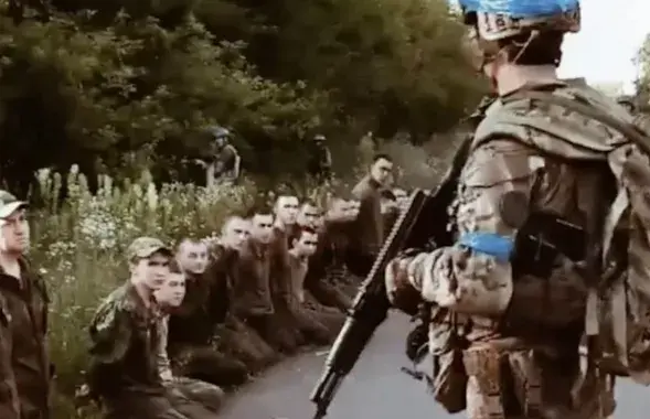 Российские военные, сдавшиеся в украинский плен в Курской области
